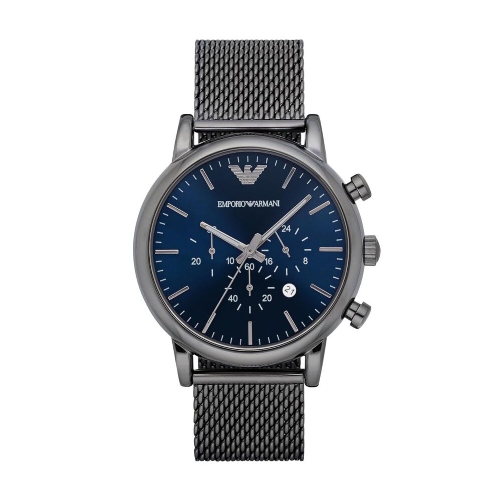 Emporio Armani Luigi AR1979 46 mm Chronograph Men's Watch - Gunmetal Gray